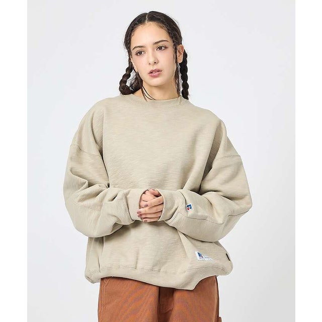 【RUSSELL×BerBerJin】Brushed Elbow Patch S （ベージュ）