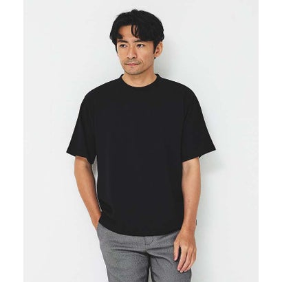 アバハウス ABAHOUSE 【ヘリンボーン柄】ジャガード モックネック 半袖 Tシャツ【予約】 （ホワイト）｜詳細画像
