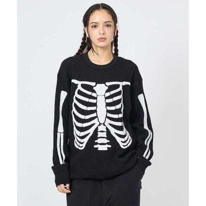 【Healthknit / ヘルスニット】ボーンズスウェット （オフホワイト）｜詳細画像