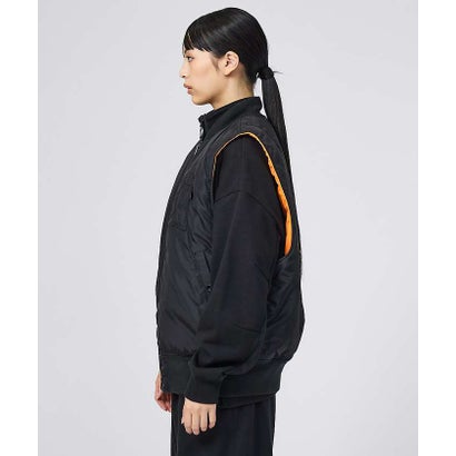 【ALPHA / アルファ】MA-1 RELAXED FIT VEST / リラ （ブラック）｜詳細画像