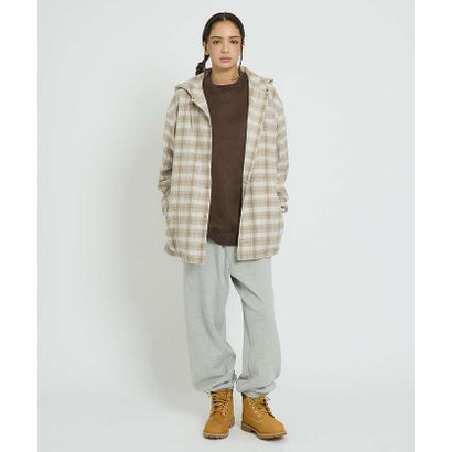 【NANGA / ナンガ】GRID TARTAN FIELD HOOD SHIR （ブルー）｜詳細画像
