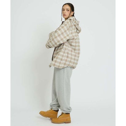 【NANGA / ナンガ】GRID TARTAN FIELD HOOD SHIR （ブルー）｜詳細画像