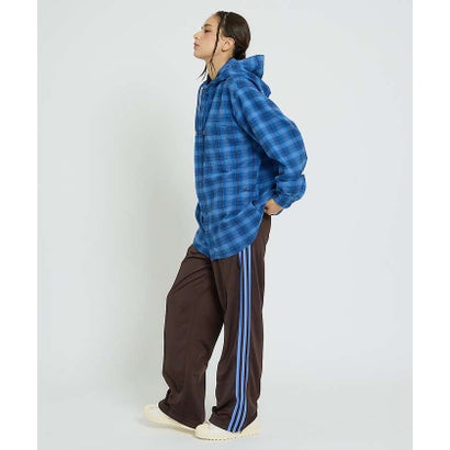 【NANGA / ナンガ】GRID TARTAN FIELD HOOD SHIR （ブルー）｜詳細画像