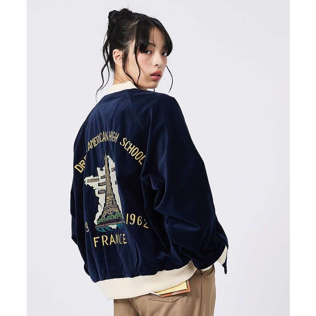 【THRIFTY LOOK / スリフティールック】FRANCE SOUVENI （ネイビー）