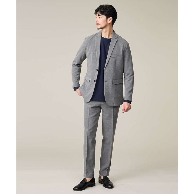 【上下2点セット/WEB限定】WINTER SHIELD カシミヤタッチ セット （グレー）
