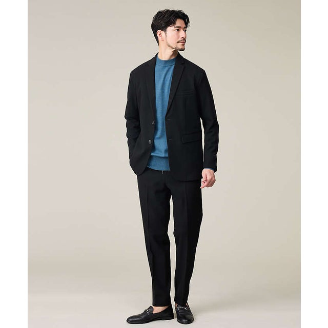 【上下2点セット/WEB限定】WINTER SHIELD カシミヤタッチ セット （ブラック）