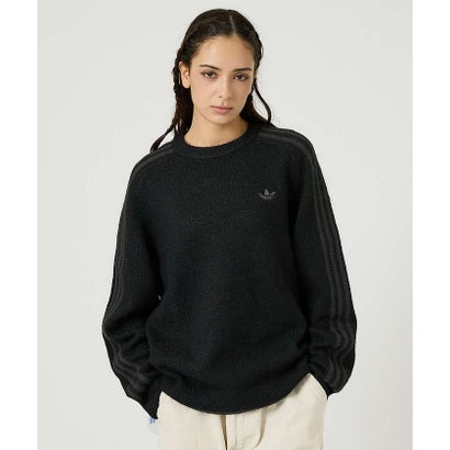 アバハウス ABAHOUSE 【adidas / アディダス】3STRIPES FLUFFY KNIT / 3 （グレー）｜詳細画像