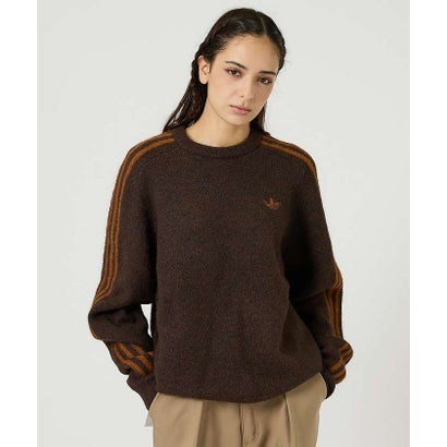 アバハウス ABAHOUSE 【adidas / アディダス】3STRIPES FLUFFY KNIT / 3 （グレー）｜詳細画像