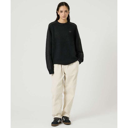 アバハウス ABAHOUSE 【adidas / アディダス】3STRIPES FLUFFY KNIT / 3 （ブラック）｜詳細画像