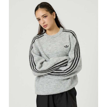 アバハウス ABAHOUSE 【adidas / アディダス】3STRIPES FLUFFY KNIT / 3 （ブラック）｜詳細画像