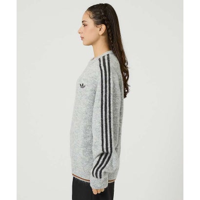 アバハウス ABAHOUSE 【adidas / アディダス】3STRIPES FLUFFY KNIT / 3 （ブラウン）｜詳細画像