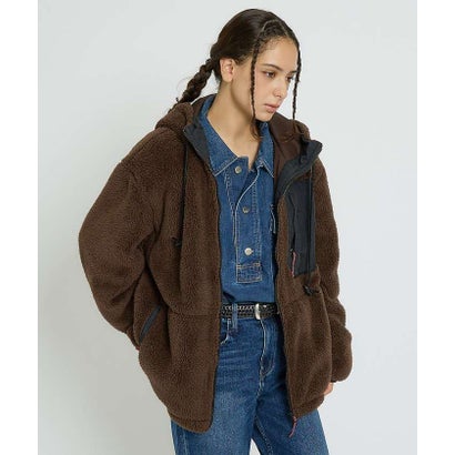 【NANGA / ナンガ】BOA FLEECE FULL ZIP PARKA / （ブラウン）｜詳細画像