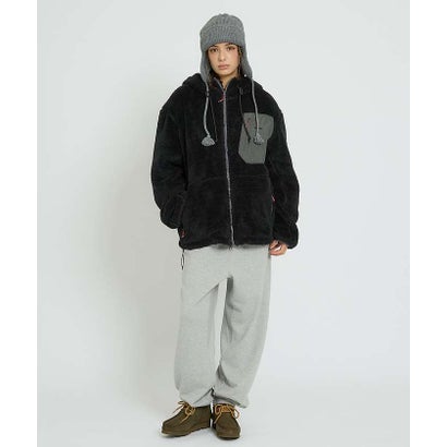 【NANGA / ナンガ】BOA FLEECE FULL ZIP PARKA / （ブラック）｜詳細画像