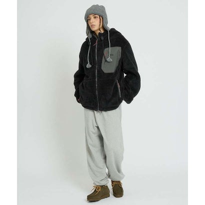 【NANGA / ナンガ】BOA FLEECE FULL ZIP PARKA / （ブラック）｜詳細画像