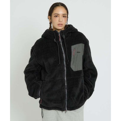 【NANGA / ナンガ】BOA FLEECE FULL ZIP PARKA / （ブラック）｜詳細画像