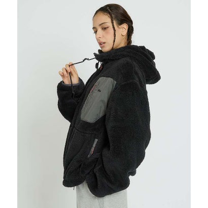 【NANGA / ナンガ】BOA FLEECE FULL ZIP PARKA / （ブラック）｜詳細画像