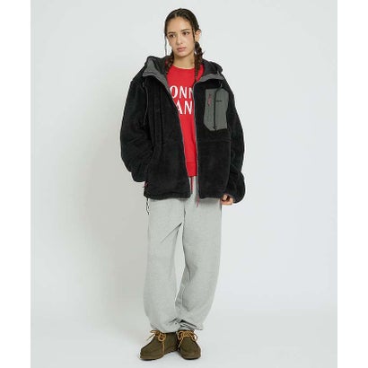 【NANGA / ナンガ】BOA FLEECE FULL ZIP PARKA / （ブラック）｜詳細画像