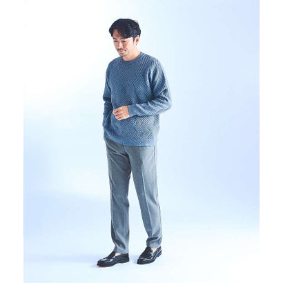 アバハウス ABAHOUSE 【26AW】WINTER SHIELD カシミヤタッチ スラックス / セットア （ネイビー）｜詳細画像