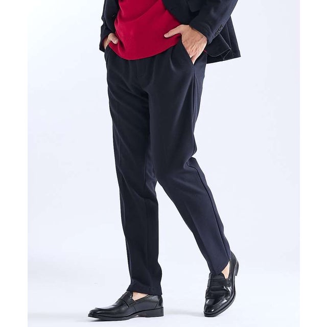 【26AW】WINTER SHIELD カシミヤタッチ スラックス / セットア （ネイビー）