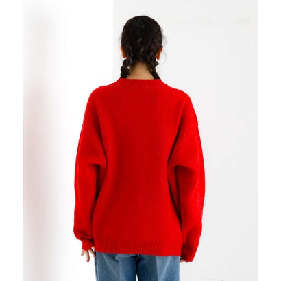 【Revo.レボ】ワンポイントハートステッチルーズニット/ユニセックス/TH-3 （グレー系その他1）｜詳細画像