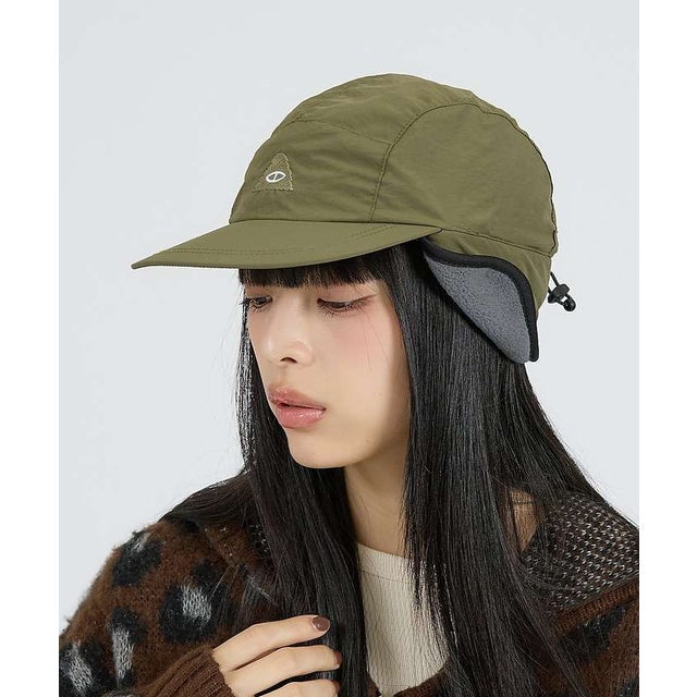 【POLER】 NYLON FLAP CAP / ナイロン フラップ キャップ【 （カーキ）