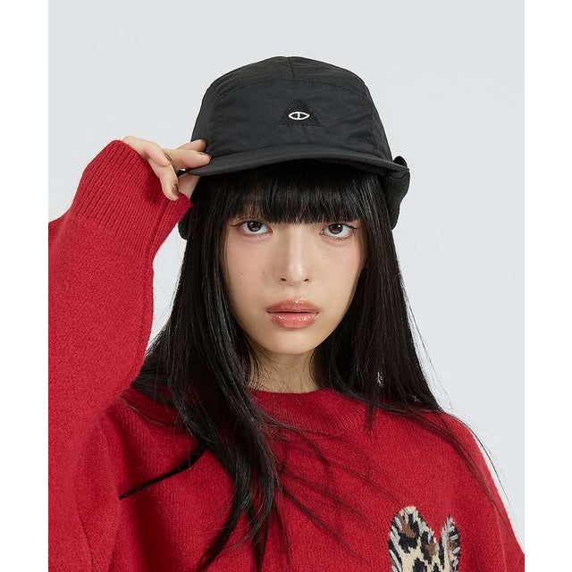 【POLER】 NYLON FLAP CAP / ナイロン フラップ キャップ【 （ブラック）