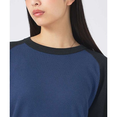 【JEMORGAN /ジェーイーモーガン 】ワッフルラグランスリーブ7分袖Tシャ （グリーン系その他1）｜詳細画像