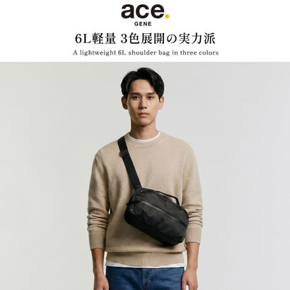 ace.GENE エースジーン 正規品5年保証 ショルダーバッグ メンズ レディース おしゃれ ブランド カジュアル 大人 斜めがけ 斜めがけバッグ かっこいい タブレット収納 6L A5 撥水 防水 ラグマスター2 17764（ネイビー）｜詳細画像
