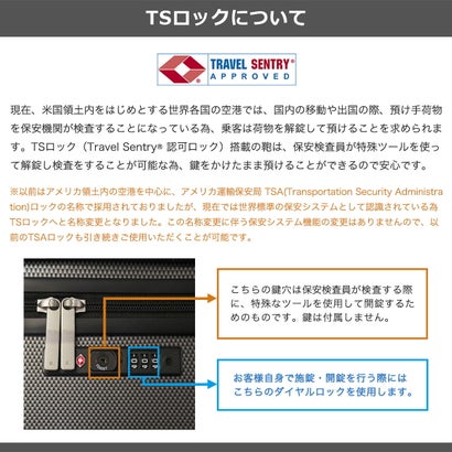 ace.TOKYO エーストーキョー 正規品10年保証 スーツケース メンズ レディース 100L 9泊 10泊 大容量 大きい キャスターストッパー付 TSロック 国内旅行 海外旅行 旅行 ace エース パリセイド3-Z 06916（ブラックカーボン）｜詳細画像