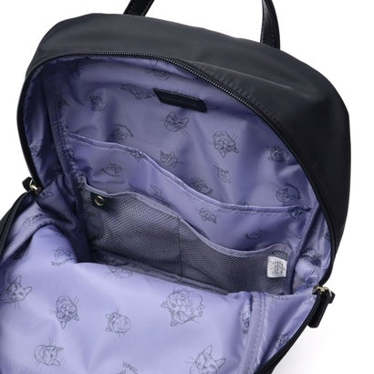 正規品5年保証 リュック レディース バッグ ブランド 大人 きれいめ カジュアル 軽量 小さめ 19L A4 猫 ネコ コラボ 旅行 HAyU×ace. HAyU ユッカ リュックサック 17836 （モカ(ネコヘッド柄)）｜詳細画像