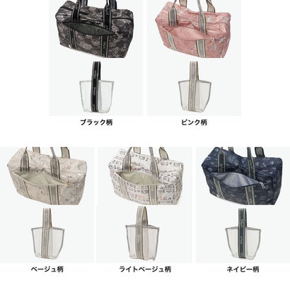 正規品5年保証 ボストンバッグ レディース 小さめ 旅行 ブランド 軽量 32L A4 B4 3泊 2泊3日 軽い かわいい 猫 大人 折りたたみ HAyU フォールディングバッグ 17863 （ブラック柄）｜詳細画像
