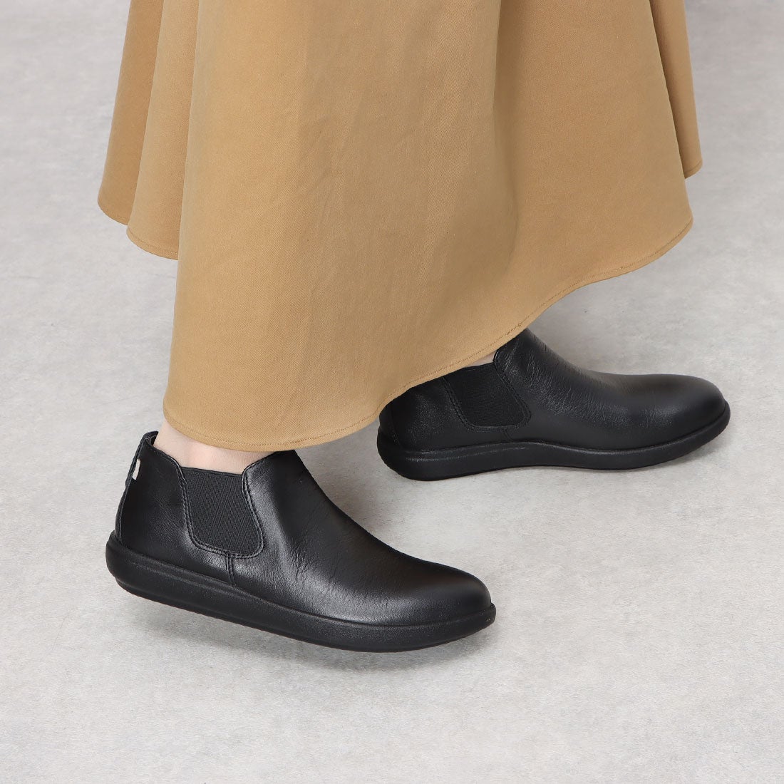 アキレス・ソルボ ACHILLES SORBO レザーシューズ （ブラック） -靴