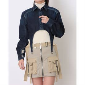 Cropped Jean Shirt （Indigo）