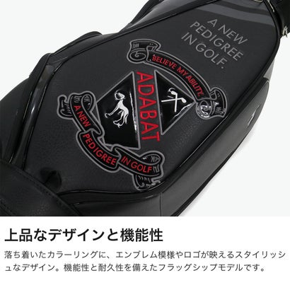 キャディバッグ メンズ レディース ゴルフ カート 9型 9.0型 かっこいい ロゴ ブランド カート式 カート型 47インチ 5分割 ラウンド キャディ ABC441 （ブラック）｜詳細画像