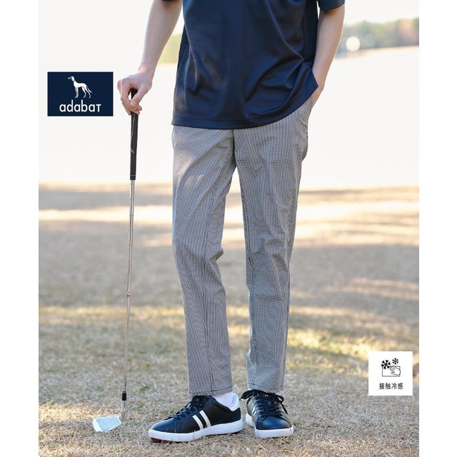 ◆【ADABAT NAVY】クールチドリテーパードパンツ （ブラック(119)）