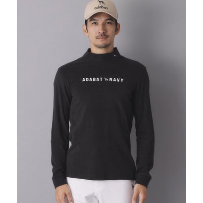 【ADABAT NAVY】ブラッシュドサーモモックT （ブラック(019)）｜詳細画像