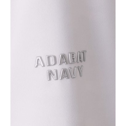 【ADABAT NAVY】サーモプリント長袖ポロ （ホワイト(001)）｜詳細画像