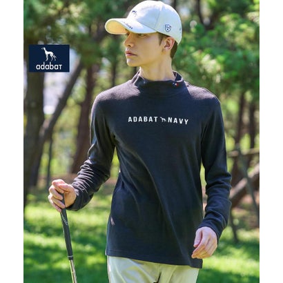 アダバット adabat 【ADABAT NAVY】ブラッシュドサーモモックT （ブルー(093)）｜詳細画像