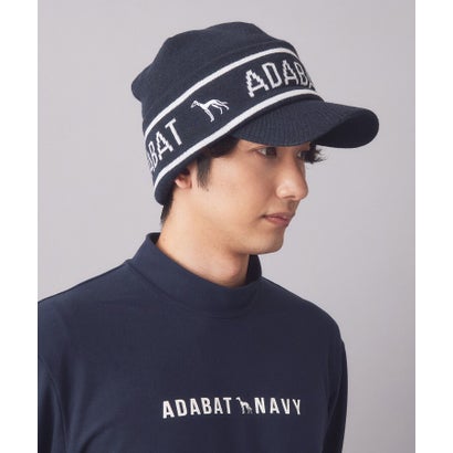 アダバット adabat 【ADABAT NAVY】ツバ付き ニットキャップ （チャコールグレー(014)）｜詳細画像