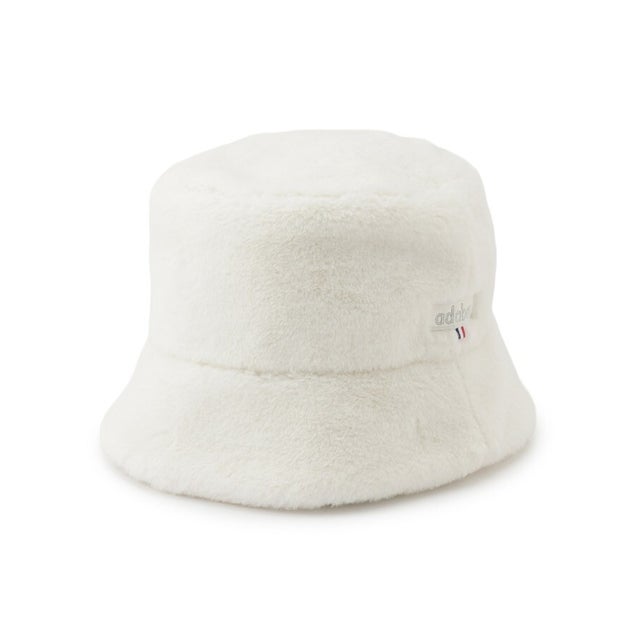 ◆【ADABAT NAVY】ファーバケットハット （ホワイト(001)）