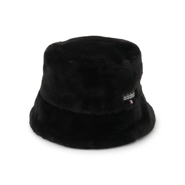 ◆【ADABAT NAVY】ファーバケットハット （ブラック(019)）