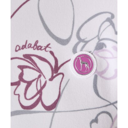 アダバット adabat ラインフラワーハーフジッププルオーバー （ミントグリーン(121)）｜詳細画像
