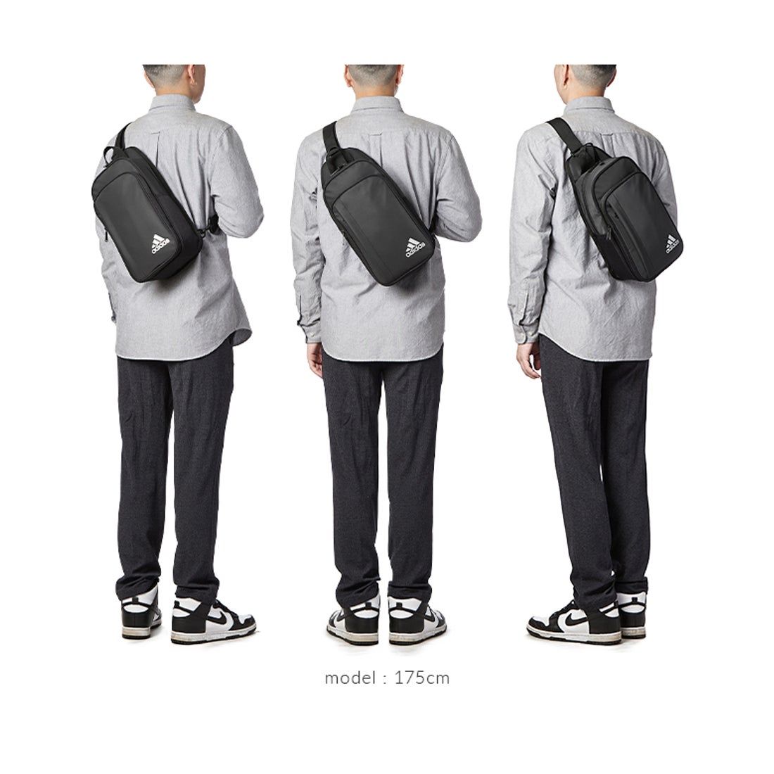 アディダス adidas アディダス ボディバッグ ワンショルダーバッグ adidas 68103 7L メンズ レディース （ブラック× ...