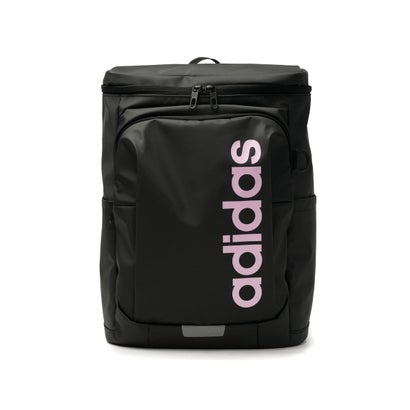 アディダス adidas リュック レディース メンズ 大容量 通学 通勤 丈夫 ブランド スクールリュック アウトドア 遠征 部活 防水性 反射材 黒 B4 23L リニアスクエアバッグ NQ156 （BLACK×BLISSBLUE）｜詳細画像