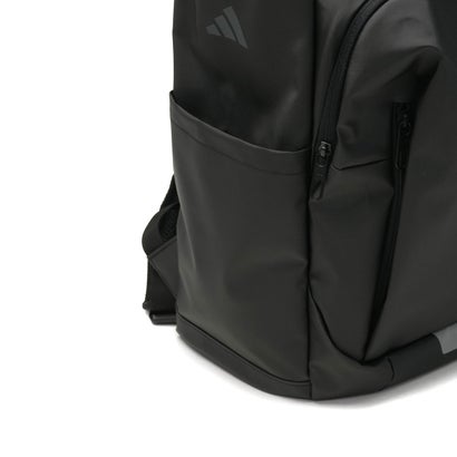 アディダス adidas リュック レディース メンズ 大容量 通学 通勤 丈夫 ブランド スクールリュック アウトドア 遠征 部活 防水性 反射材 黒 B4 23L リニアスクエアバッグ NQ156 （BLACK×BLISSBLUE）｜詳細画像