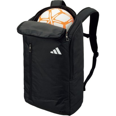 アディダス adidas サッカー ボール用デイパック 35L ブラック 黒 リュック リュックサック 通学 部活 サッカー バレーボール 中学 （ブラック）｜詳細画像