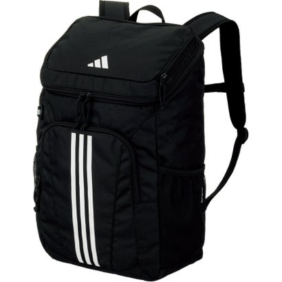 アディダス adidas サッカー ボール用デイパック ブラック 黒 バックパック リュックサック 27L ボール収納 シューズ収納 移動 部活 （ブラック）｜詳細画像