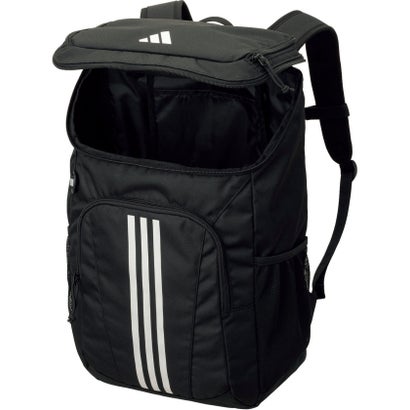 アディダス adidas サッカー ボール用デイパック ブラック 黒 バックパック リュックサック 27L ボール収納 シューズ収納 移動 部活 （ブラック）｜詳細画像