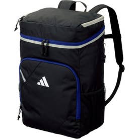サッカー ボール用デイパック 30L 黒色 青色 ブラック セミルーシドブルー リュック リュックサック 通学 部活動 （ブラック×セミルーシドブ）