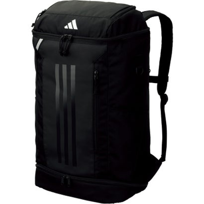アディダス adidas サッカー ボール用デイパック 40L ブラック 黒 リュック リュックサック 通学 部活 サッカー バレーボール 中学 （ブラック）｜詳細画像